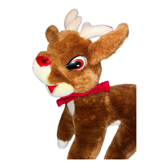 Vintage Applause Rudolph The Red Nosed Reindeer Plush Stuffed Animal Doll 14” - Picture 3 of 9